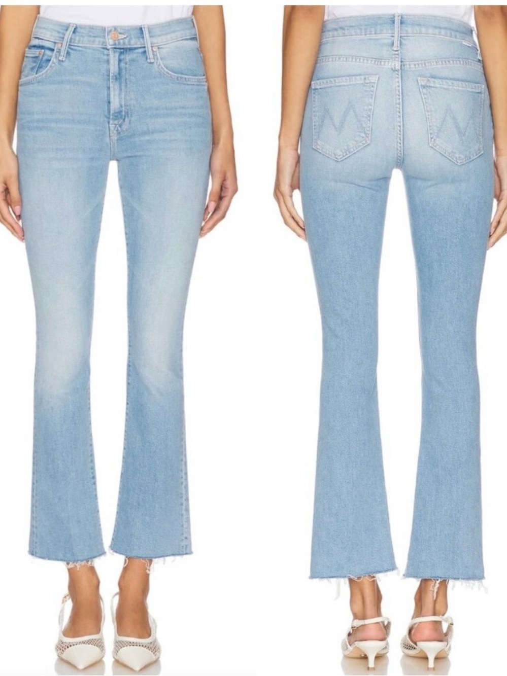 MOTHER The Insider Ankle Fray Friendly Reminder Jeans NWT Size 27
